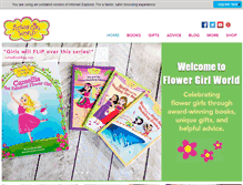 Tablet Screenshot of flowergirlworld.com